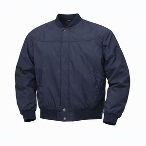 Vintage Knights Bridge Men’s Navy Blue Windbreaker Bomber Jacket Size XL…​​